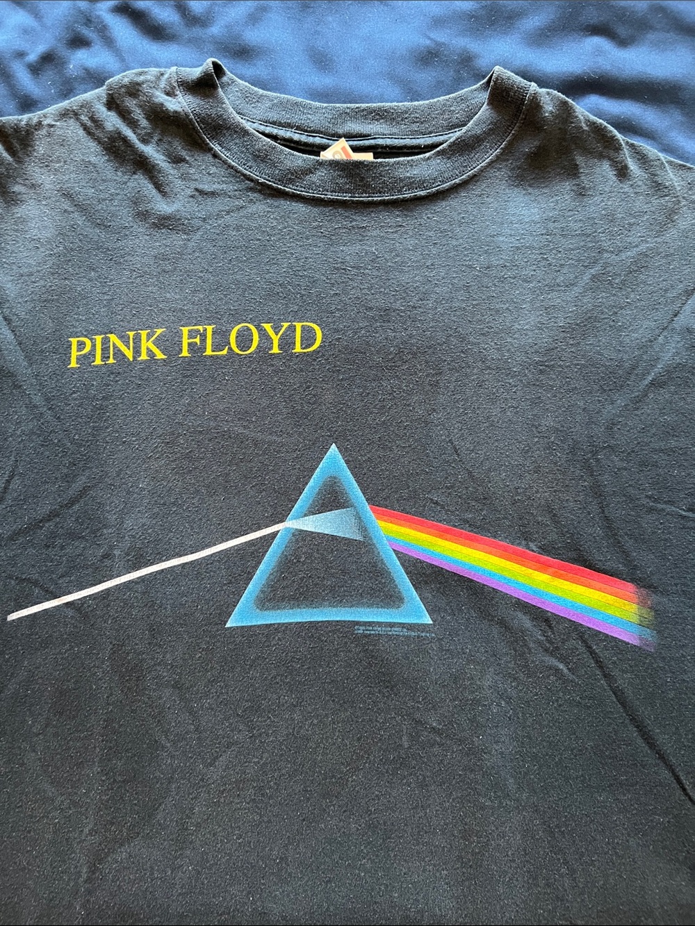 Pink Floyd Black Prism Rainbow Short Sleeve Tee
